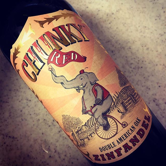 Chunky Red Zinfandel（赤ワイン/イタリア）#イタリア#イタリア南部#プーリア地方#Mare Magnum#赤ワイン#zinfandel#2017#普段呑みオススメ#スパイシー#1,000円台#お気に入り