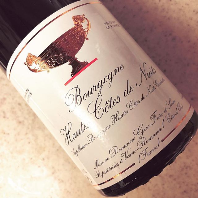 Bourgogne Hautes Côtes de Nuits Rouge#フランス#赤ワイン#Bourgogne#Hautes Côtes de Nuits #Domaine Gros Frère et Soeur#Pinot Noir#2015#翌日の方がいい
