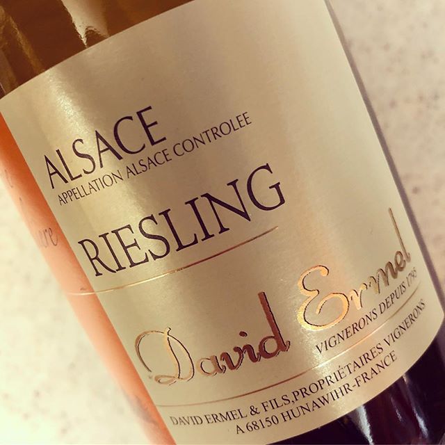 Riesling Reserve (白ワイン/フランス)#フランス#白ワイン#Alsace#Riesling Reserve#2017#Domaine David Ermel#ドライ#バランスがいい