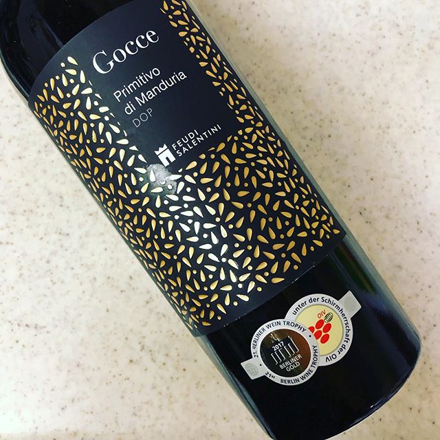 Gocce Primitivo di Manduria (赤ワイン/イタリア)#赤ワイン#イタリア#プーリア#FeudiSalentini#2015#Primitivo#3000円台オススメ