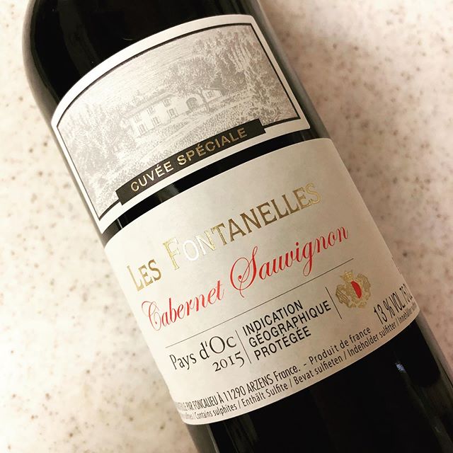 Les Fontanelles Cabernet Sauvignon (赤ワイン/フランス)#ワイン#赤ワイン#フランス#ラングドッグ#カベルネソーヴィニオン#2015#Dommane: Les Vignobles Foncalieu#1000円台オススメ#普段呑みオススメ