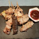 串焼き かめや(串焼き/池袋)<br>辛子味噌で頂く串焼きセットをテイクアウト