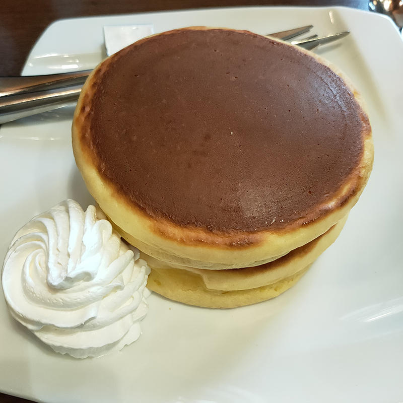 自家焙煎珈琲庵 パンケーキ 春日 Br 名物のパンケーキ